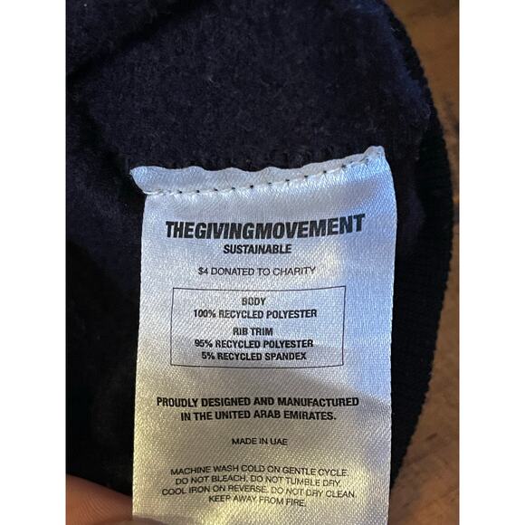 Womens Essentials The Giving Movement Black Cropped Full Zip Up Hoodie‎ Size S - Picture 7 of 7